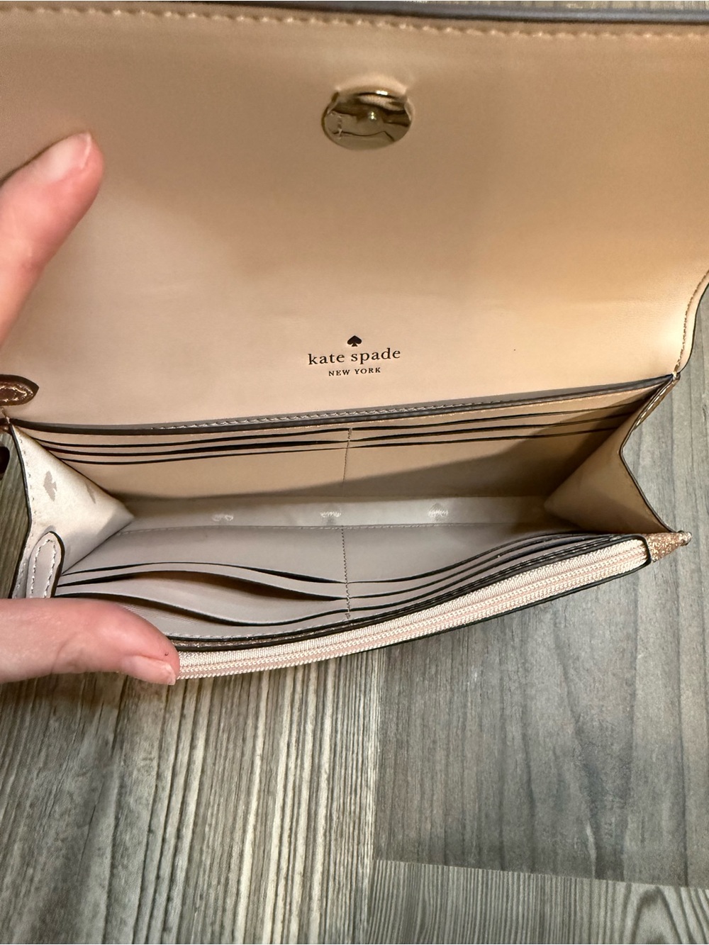 Glimmer Rose Gold Kate Spade
Medium Flap Wristlet - Picture 3 of 5
